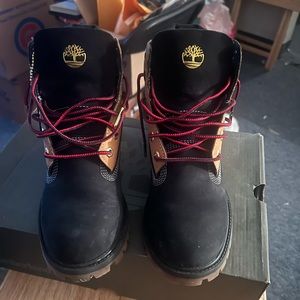 Timberland Premium 6 in waterproof boot black nubuck